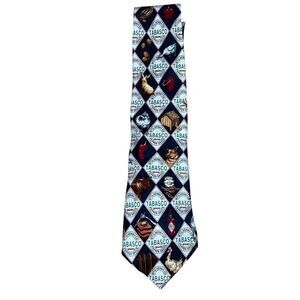 Men's Necktie Tabasco Hot Sauce Farm Animals 100% Silk Funny Tacky Novelty Tie